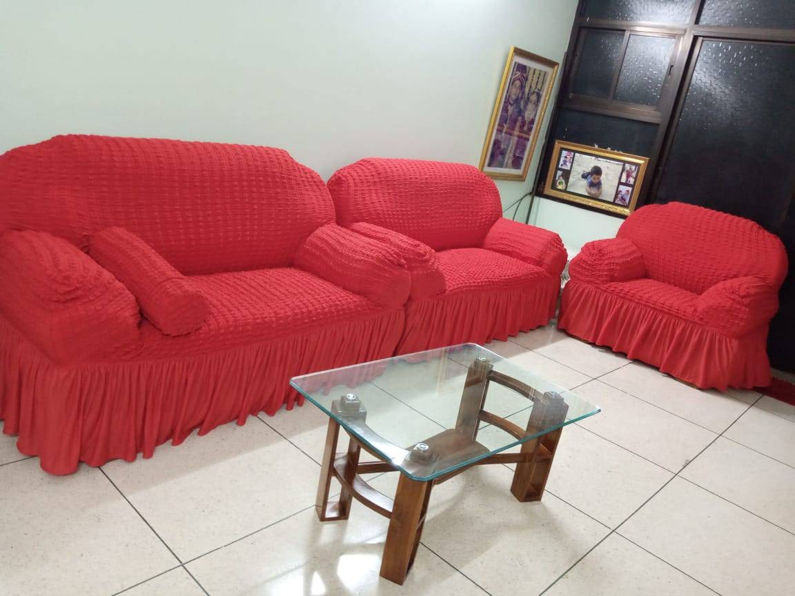2+2+1 turkey sofa cover red maroon colour